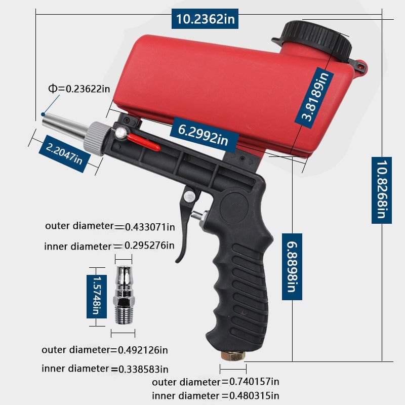 Portable Pneumatic Sandblasting Gun