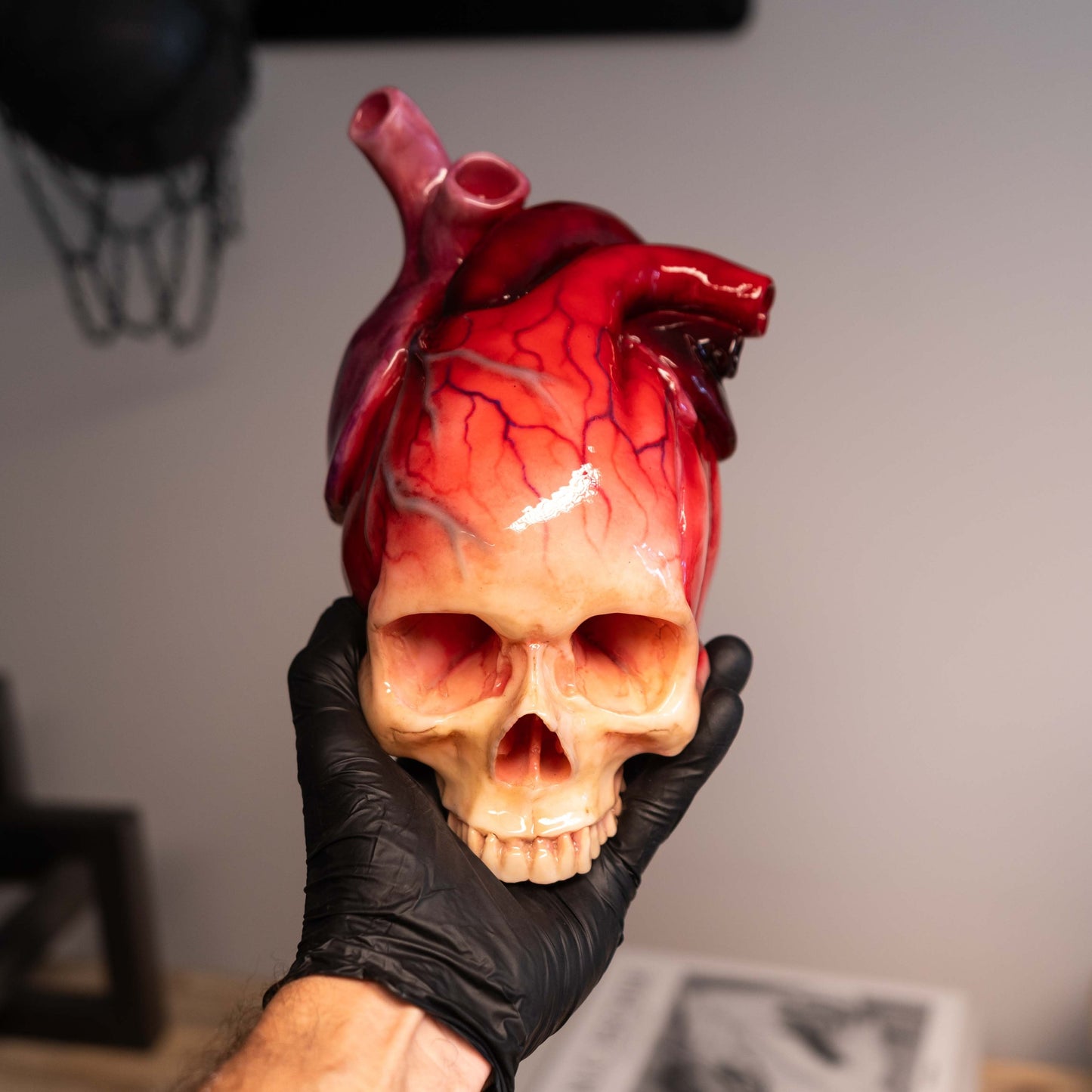 The Tell-Tale Heart Skull   BUY 2 FREE SHIPPING