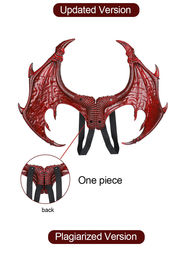 New upgraded RP dragon suit Halloween children's party decoration dragon wings tail mask suit