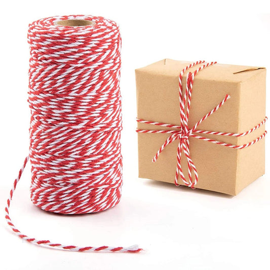 Trademark tag gift wrapping rope 100 meters/roll colorful decorative cotton rope