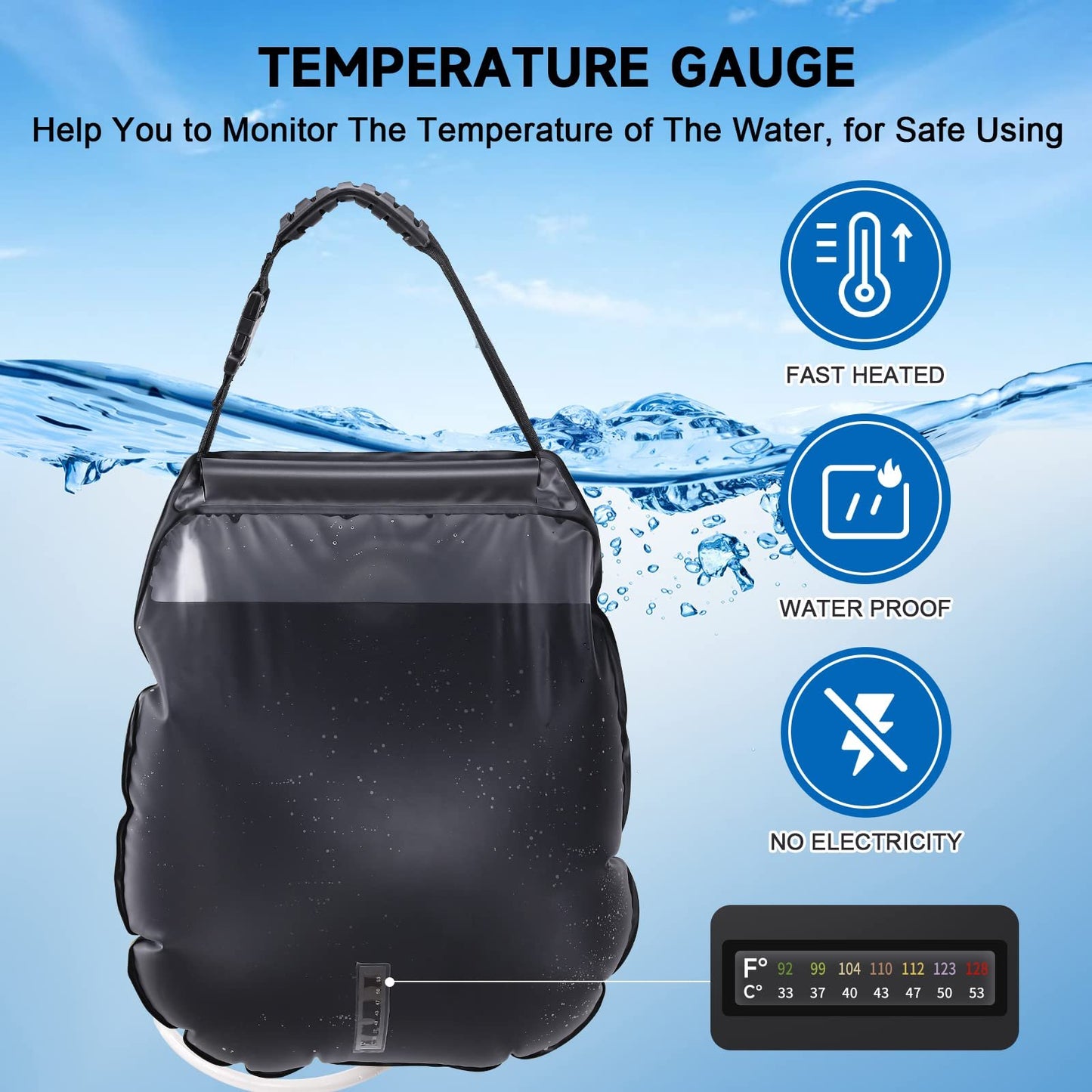 SOLAR PORTABLE SHOWER BAG