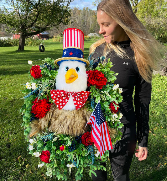 Patriotic Eagle Wreath