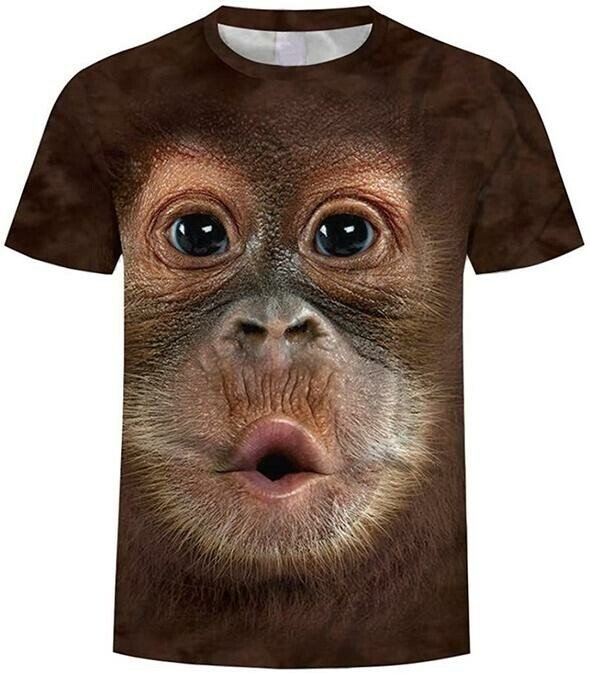 A "monkey T-shirt" that fits your figure