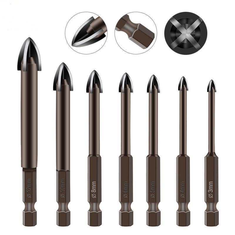 Cross Triangle Multifunctional High Efficiency Drill Bit