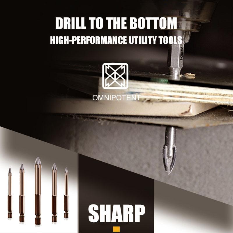 Cross Triangle Multifunctional High Efficiency Drill Bit