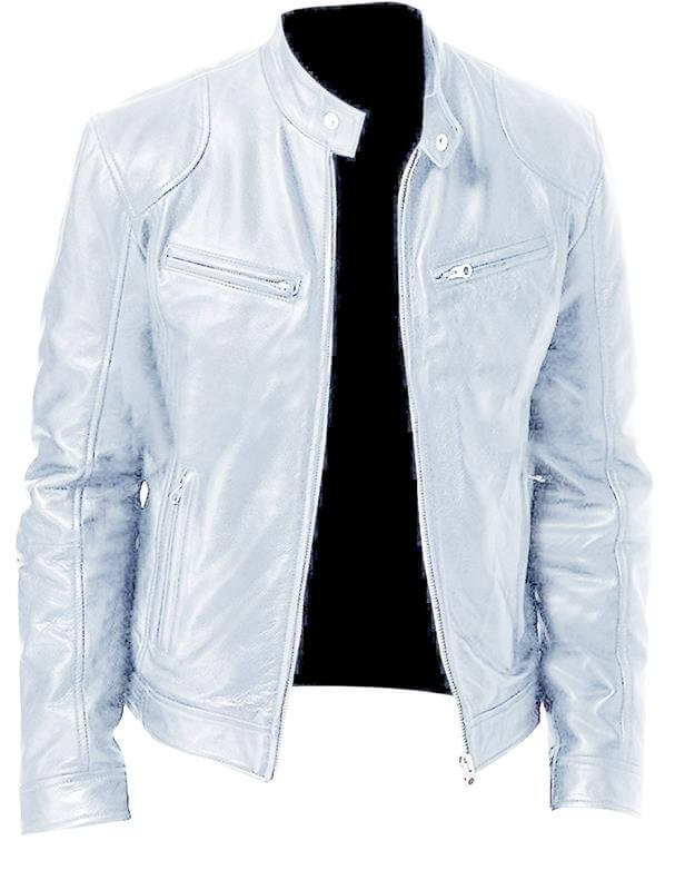 Men's trendy leather jacket