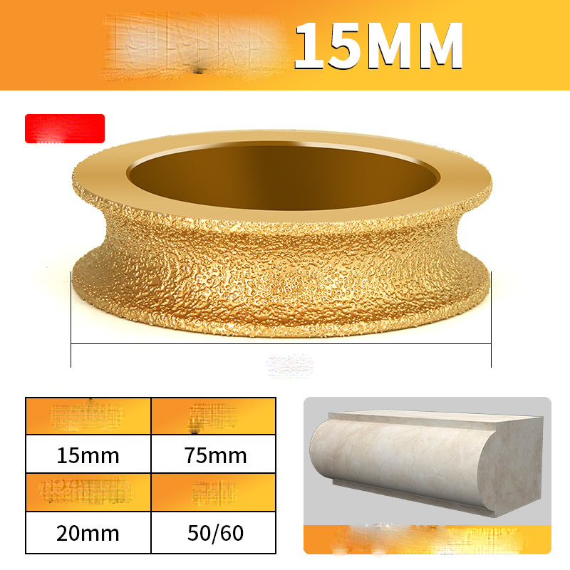 Edge diamond grinding wheel