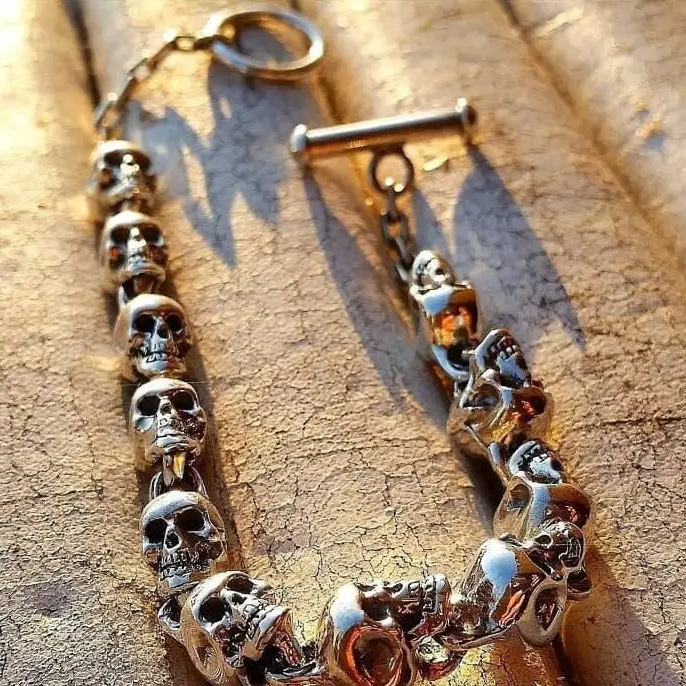 Skull Bracelet Rock Style