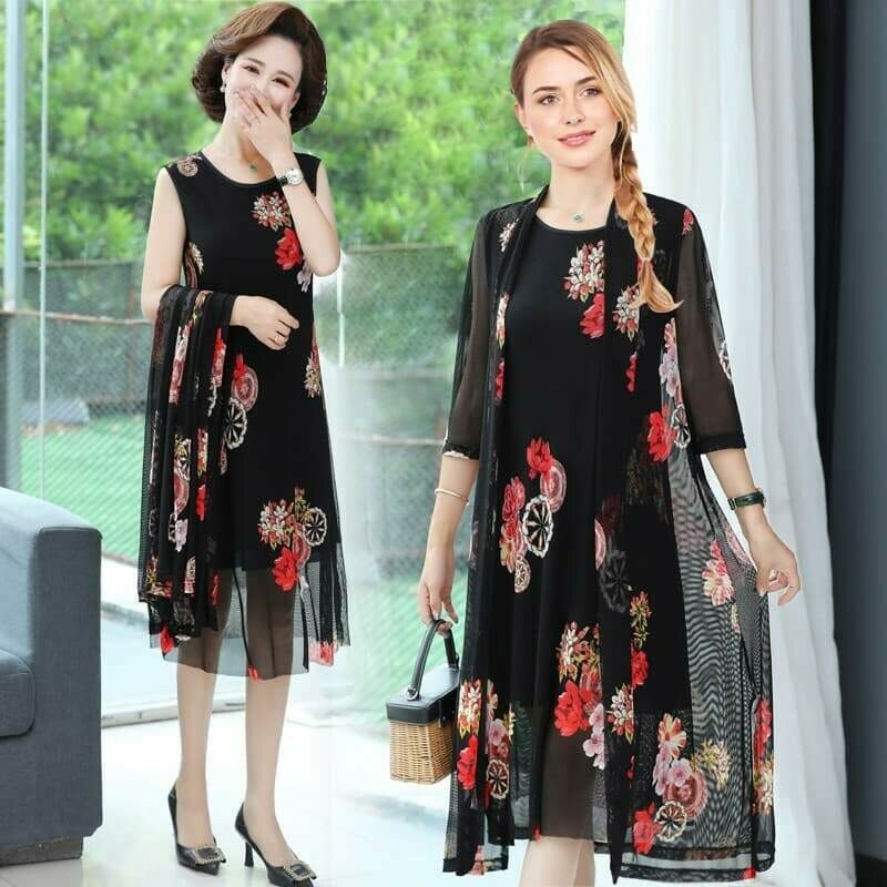 Womens Floral Print Dress-Buy 2 Get Extra 15% OFF & Free Shipping