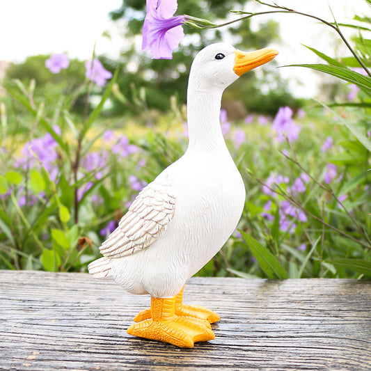 Duck Figurine Waterproof Resin Garden Ornaments