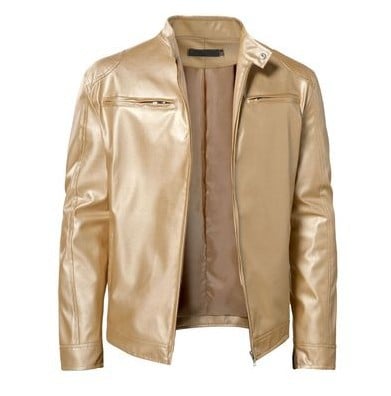 Men's trendy leather jacket