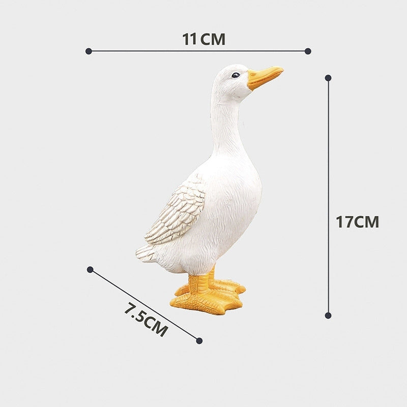 Duck Figurine Waterproof Resin Garden Ornaments