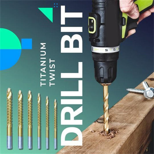 -Twist Drill Bit Set Power Tool Accessories(6 Pcs )