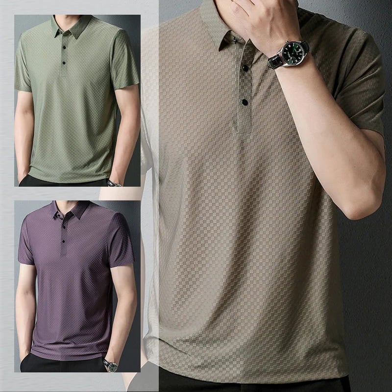 Men's Solid Colour Fashion Polo Shirt