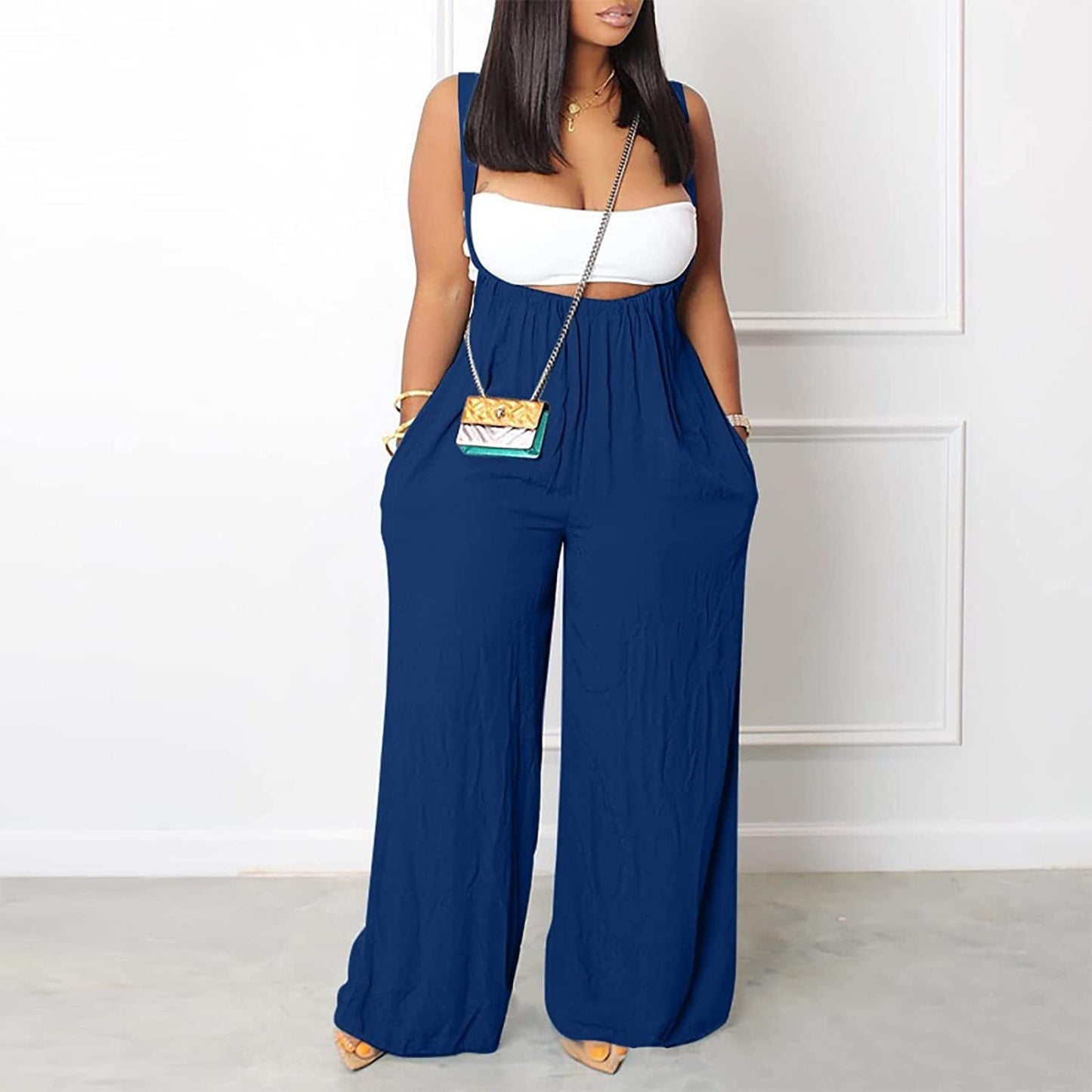 Soft Loose Solid Color Dreams Jumpsuit