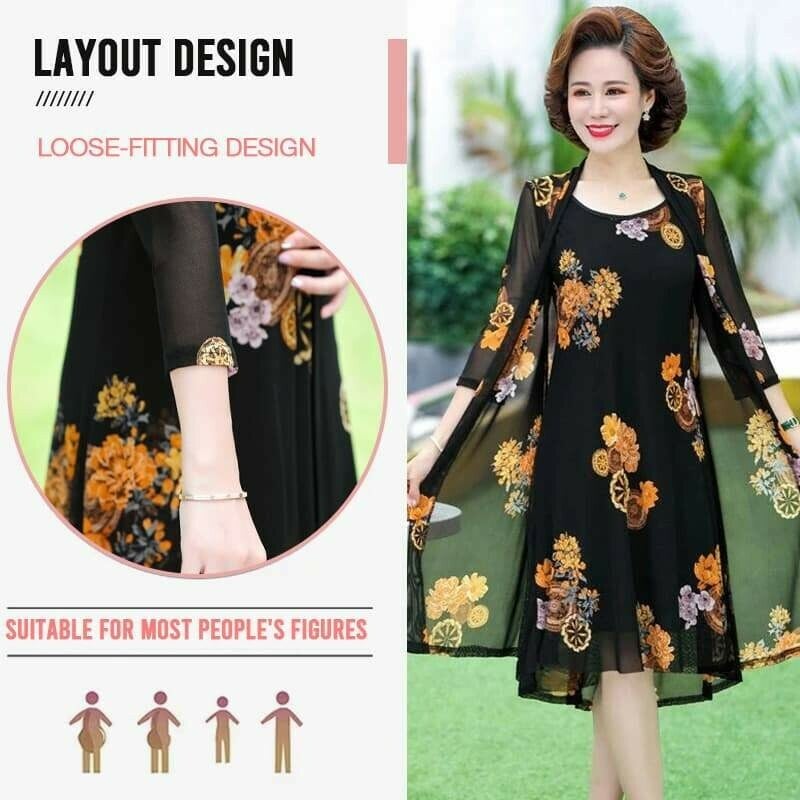 Womens Floral Print Dress-Buy 2 Get Extra 15% OFF & Free Shipping