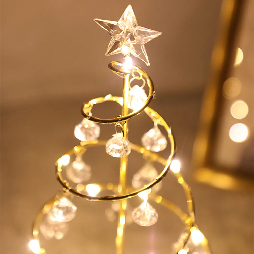 Christmas Decorations Crystal Tree Lamp