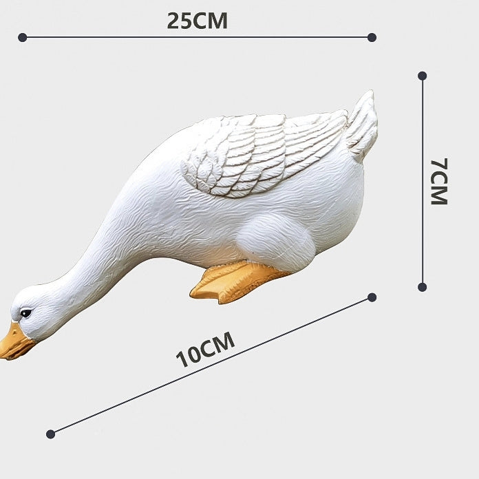 Duck Figurine Waterproof Resin Garden Ornaments