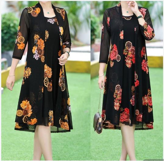 Womens Floral Print Dress-Buy 2 Get Extra 15% OFF & Free Shipping