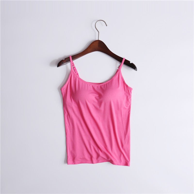 Comfortable sports vest with chest pad