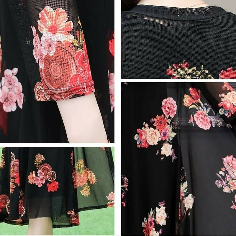 Womens Floral Print Dress-Buy 2 Get Extra 15% OFF & Free Shipping