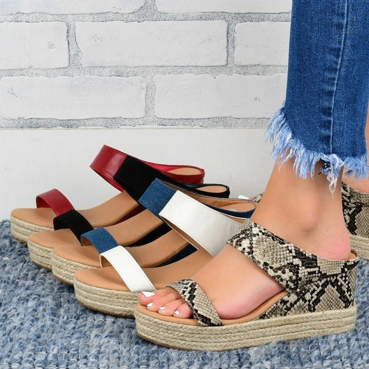 Sunny Afternoon High Wedge Sandals