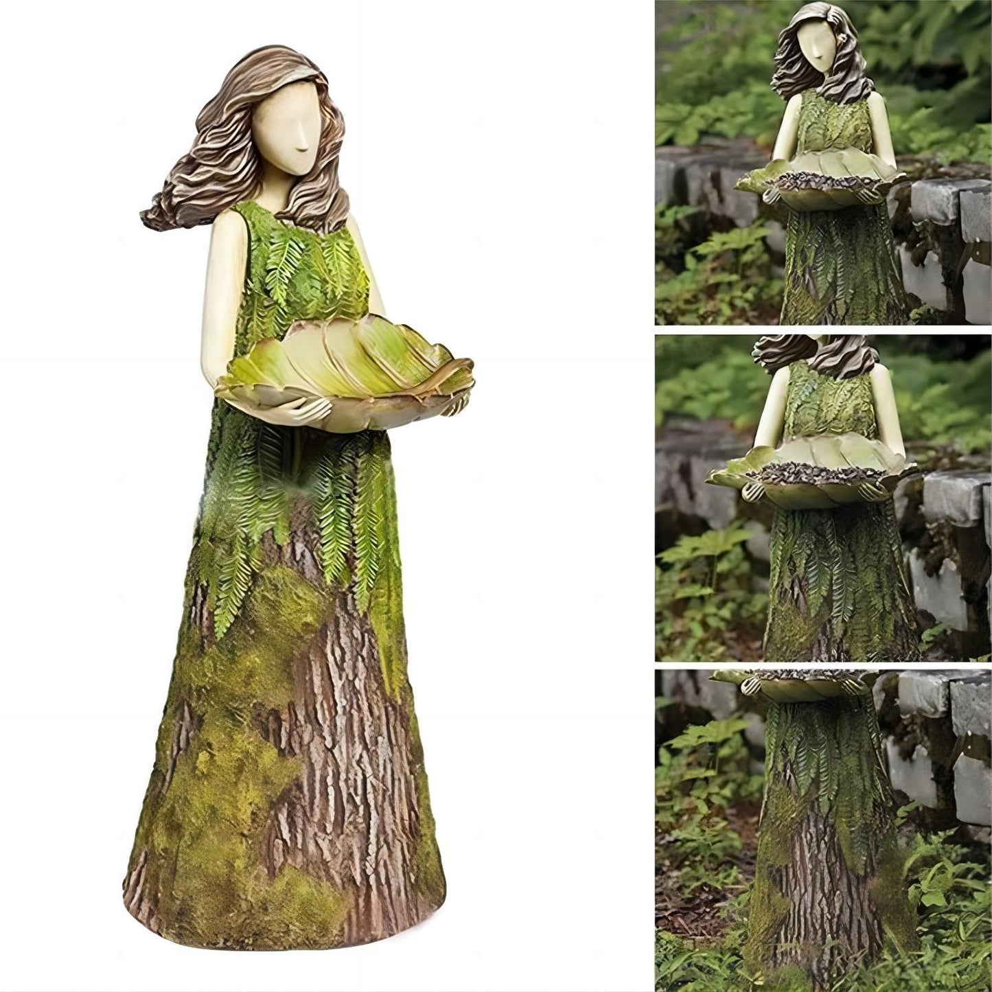 (  Purchase 2 free birds 1) Forest Girl Bird Feeder - Bird Feeder Fairy Statue