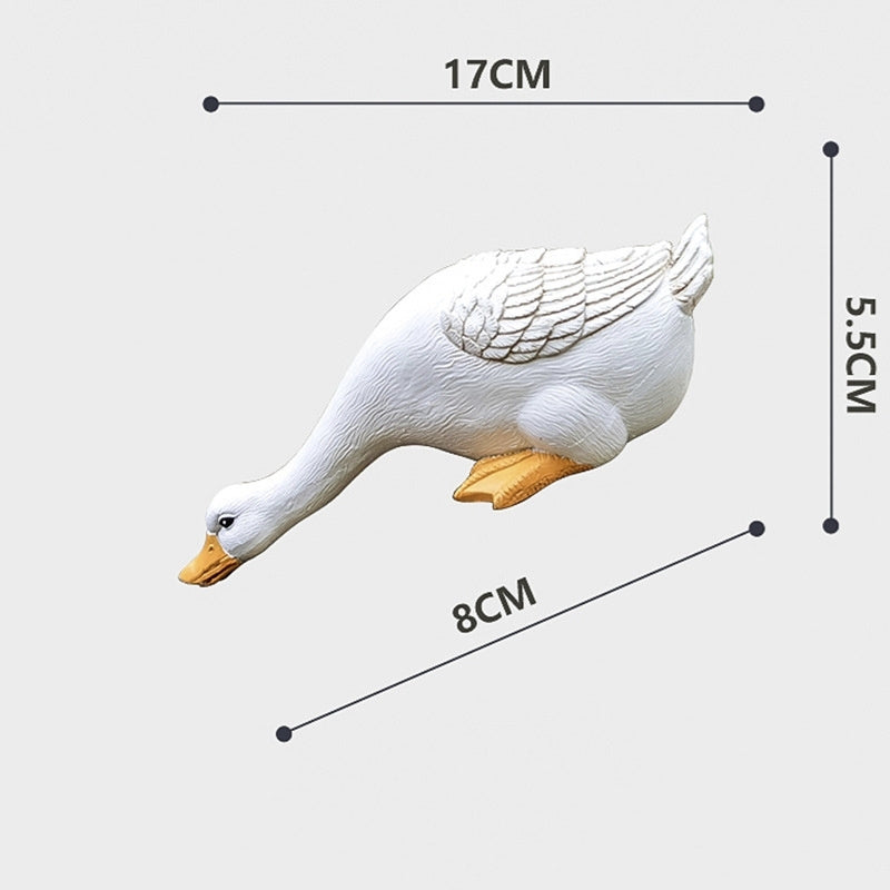 Duck Figurine Waterproof Resin Garden Ornaments