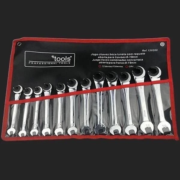 Open Tubing Ratchet Wrench (Fixed Head-Flexible Head 2 IN 1)