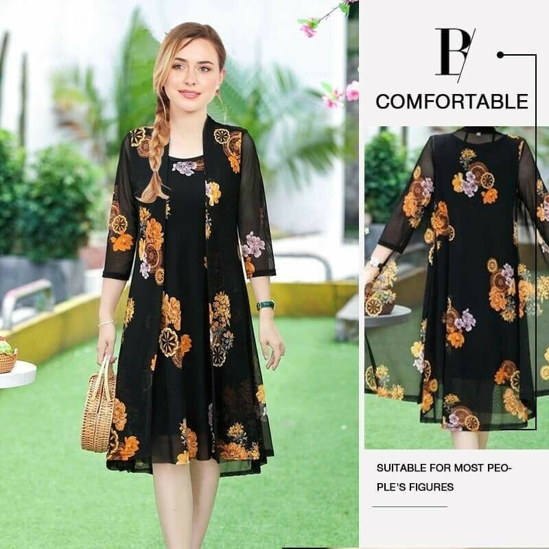 Womens Floral Print Dress-Buy 2 Get Extra 15% OFF & Free Shipping