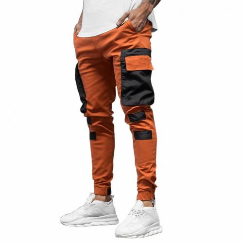 Multi Pockets Pants Men's Workwear Trousers For Autumn Fashion Patchwork Jogger Cargo Pants