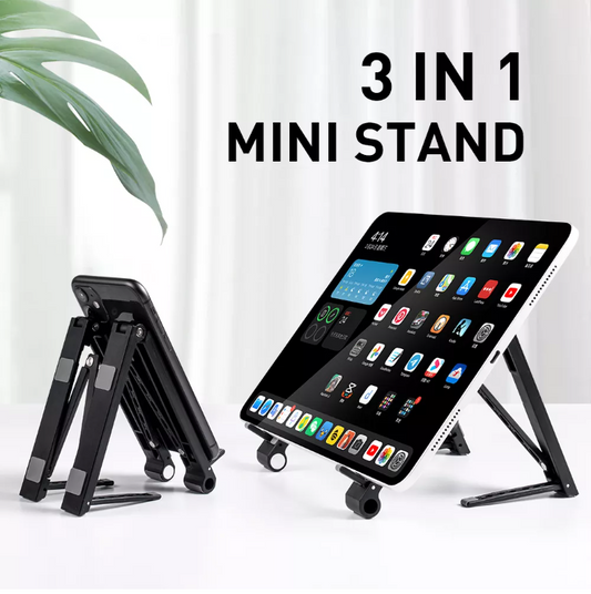 Mini Laptop Holder Adjustable Portable Phone Stand Support 3 in1 Notebook Stand Holder For Macbook iPhone ipad