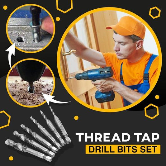 Thread Tap Drill Bits 6Pcs Set🔥🔥🔩