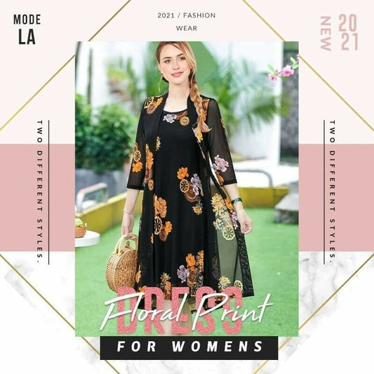 Womens Floral Print Dress-Buy 2 Get Extra 15% OFF & Free Shipping