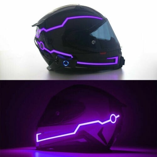 🔥🔥Motorcycle Helmet Light LED DIY Helmet LED Light Motorbike Reflective Strips