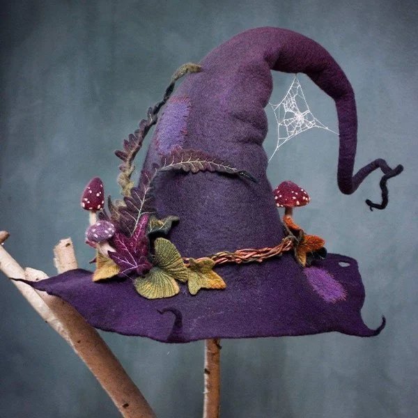 Last Day Promotion 49% OFF  Halloween Party Felt Witch Hats