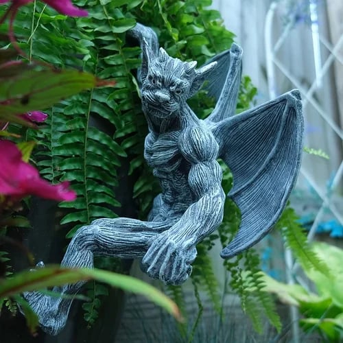 - Dragon Winged Gargoyle Fence Hanger
