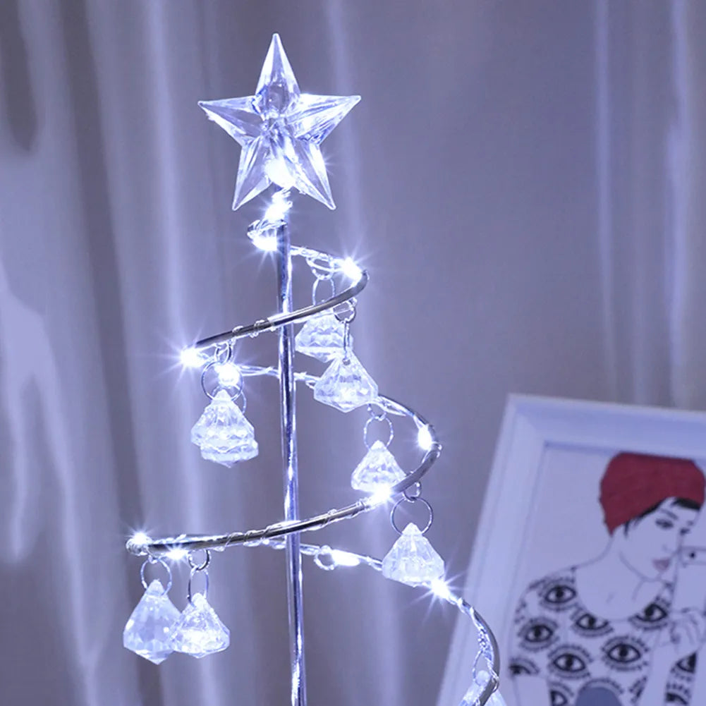 Christmas Decorations Crystal Tree Lamp