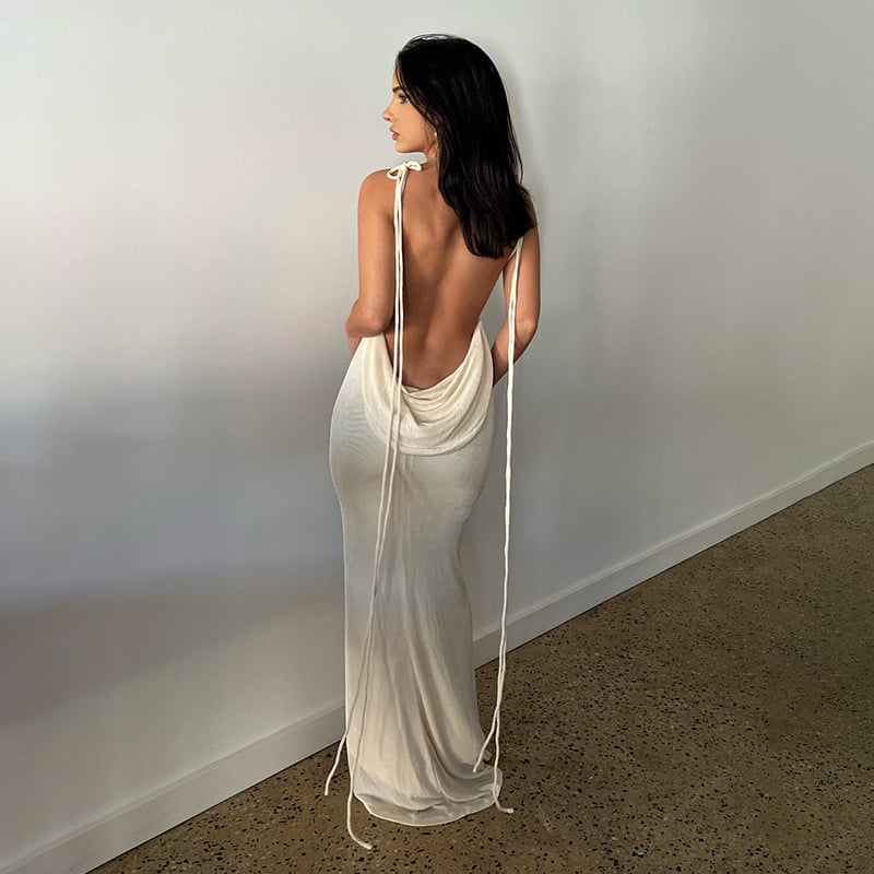 New Product Promotion 50% OFF 🌟 Serenity Backless Maxi Dress