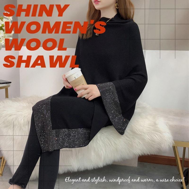 Best of the Year - 48% OFF  Shiny Ladies Wool Shawl
